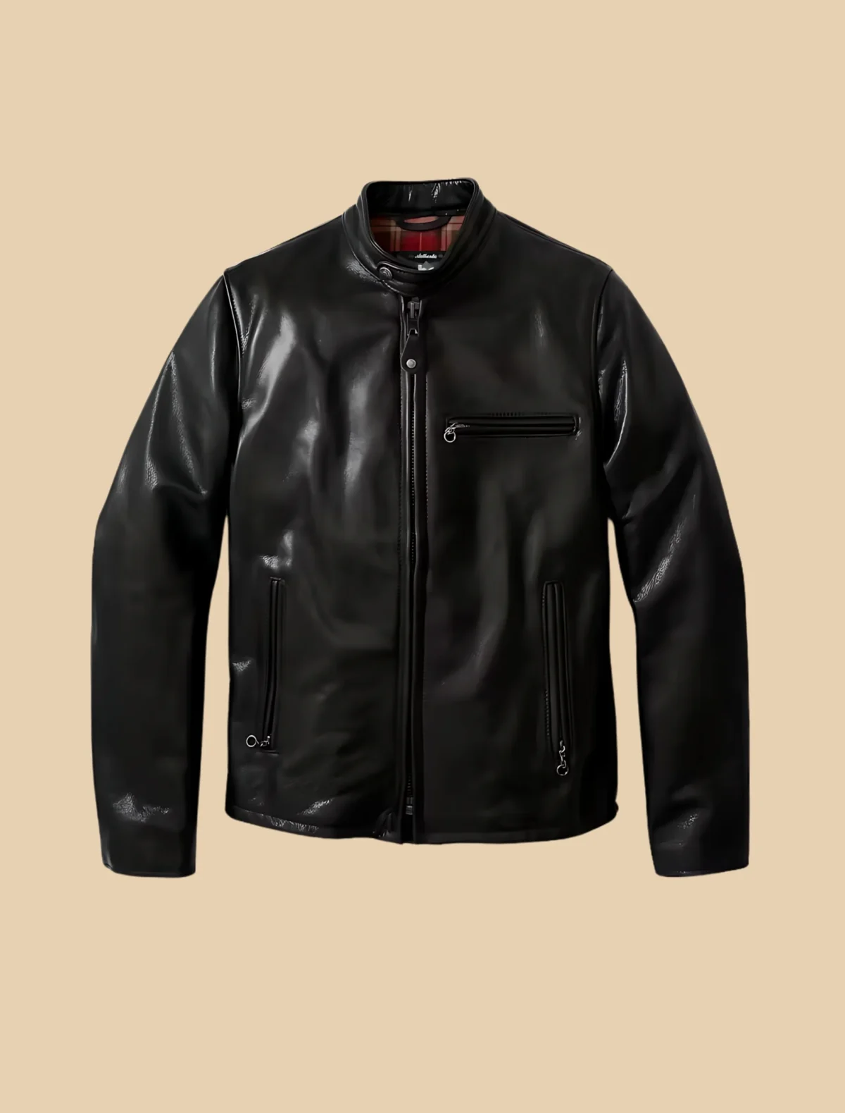 Mens-Waxed-Natural-Pebbled-Cowhide-Black-Cafe-Leather-Jacket.webp